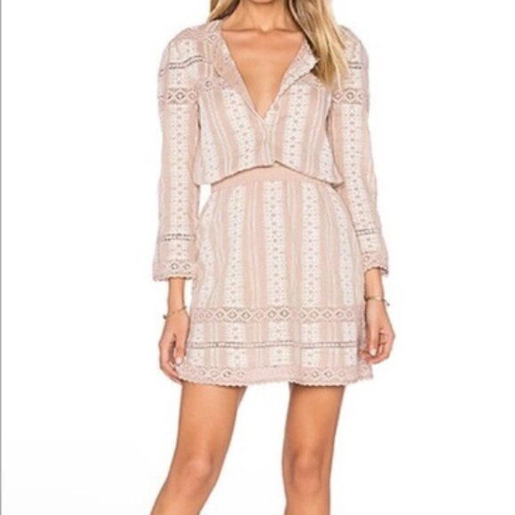 Tularosa Dresses & Skirts - Tularosa Long Sleeve, Half Button Front Dress Size XS